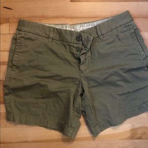 J. Crew Broken-In Boyfriend shorts, 7” inseam, 8